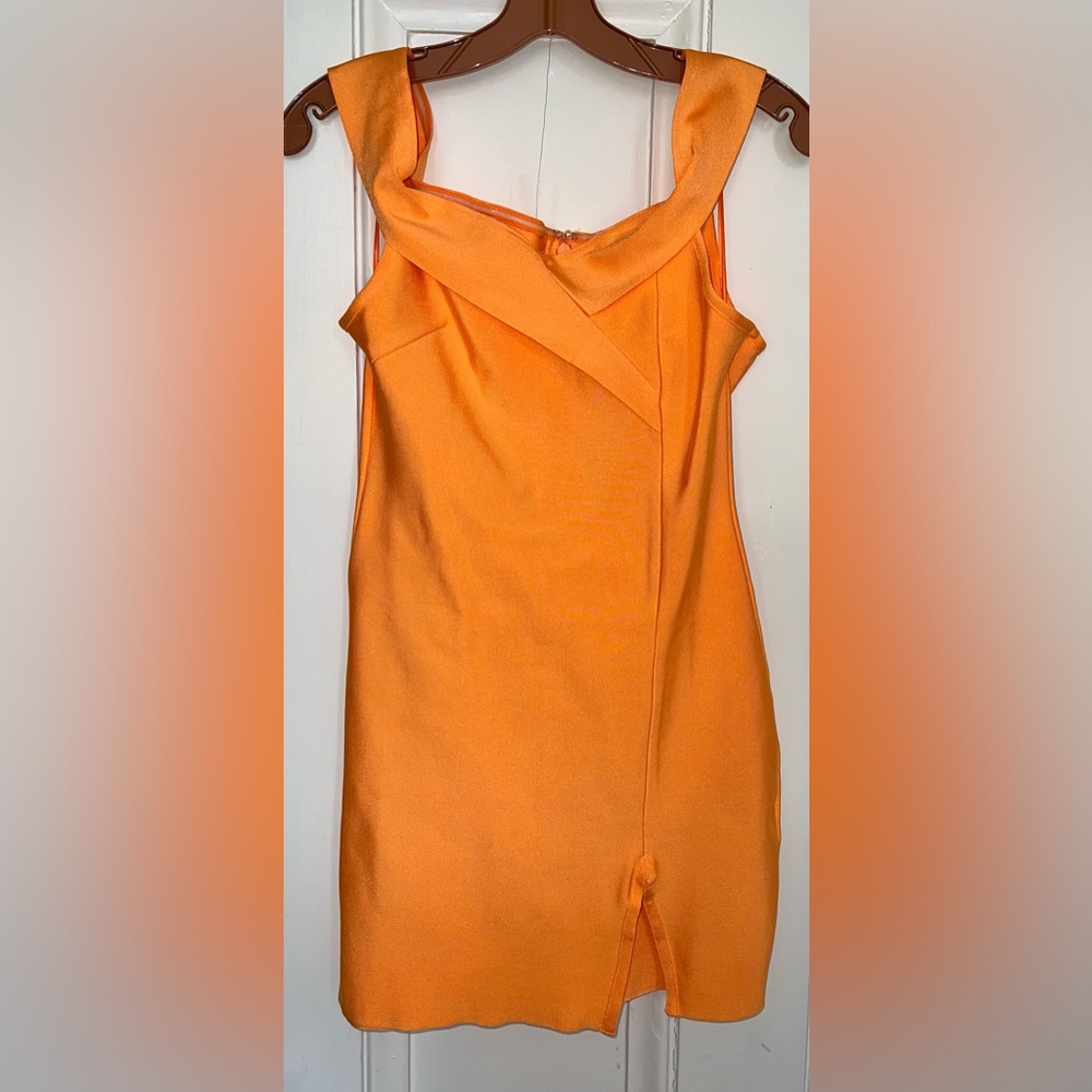 Medium Neon Orange Superdown Mini Dress